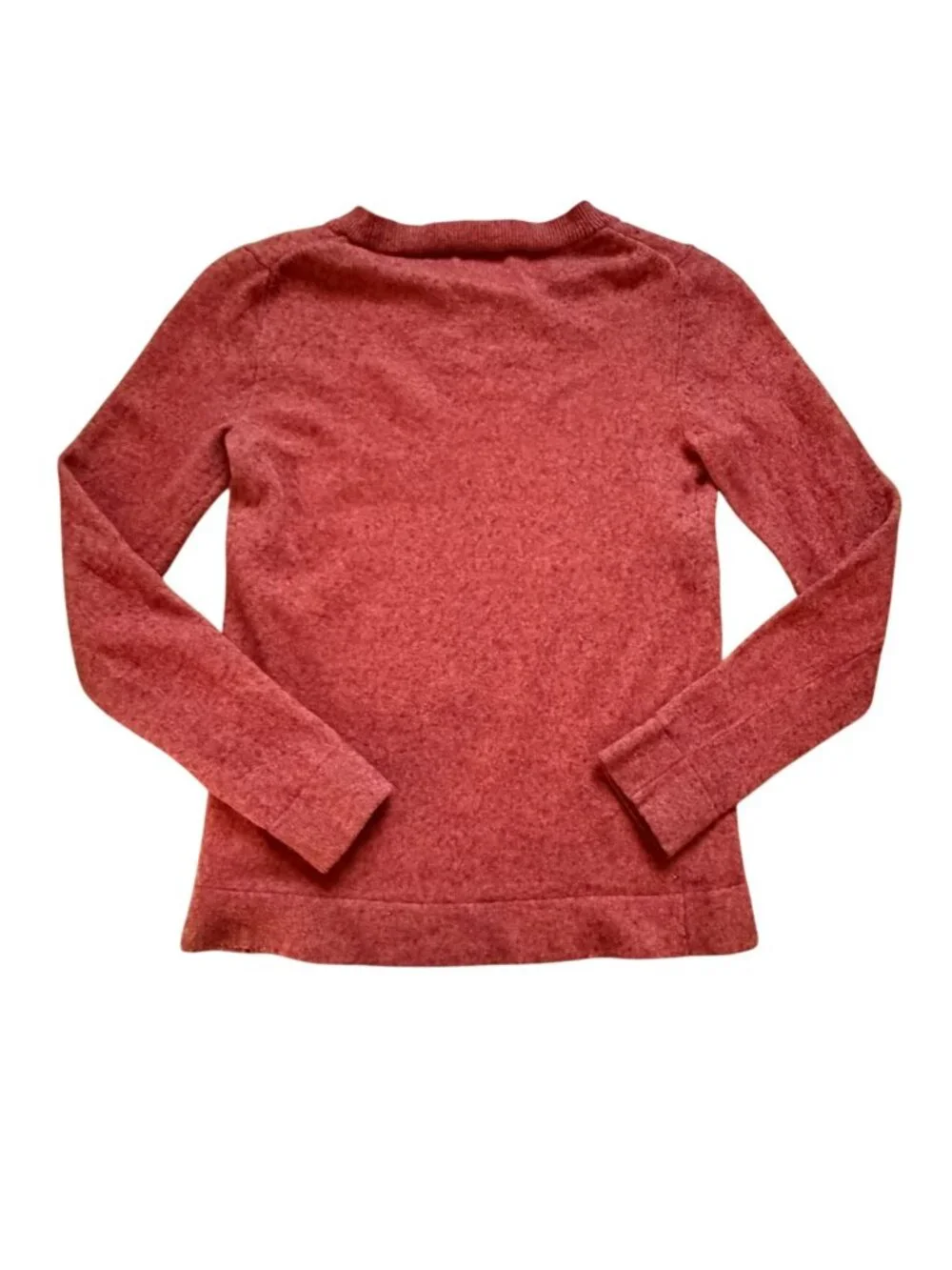 J. Crew Teddy Sweater- Crew Neck Sweater-Orange/Red Rust Color-XXS-Fair